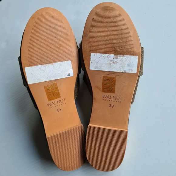Walnut Melbourne Meadow Slide On Mules Size 39 - Picture 5 of 6